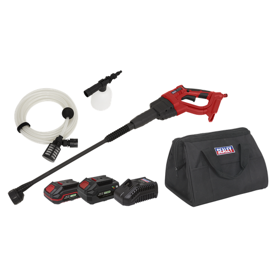 Sealey Cordless Pressure Washer Kit 20V SV20 Series - 2 Batteries