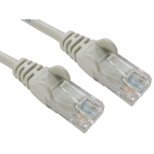 Cables Direct 5 Cables 5M Network 5E Moulded Boot Grey-