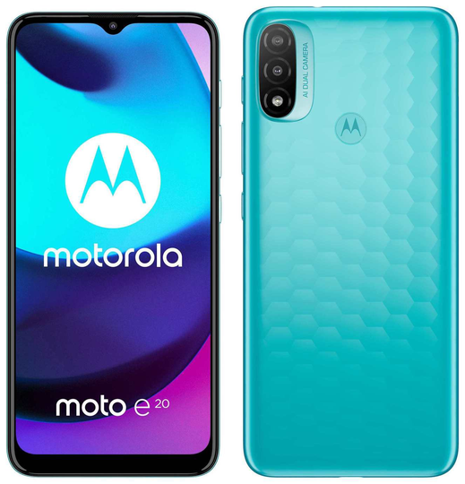 SIM Free Motorola E20 32GB Mobile Phone - Blue