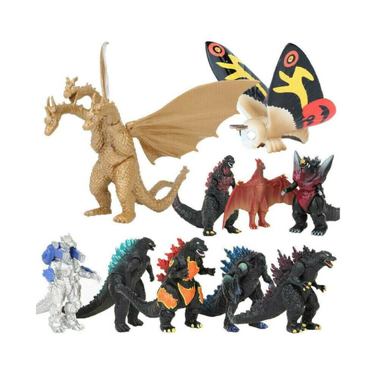 Godzilla 2 King of the Monster Shin Kaiju Gigan Ghidorah 10 pcs Figures Set Toy