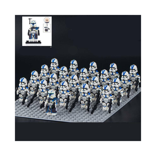 21pcs Star Wars Rex 501st Clone Troopers Minifigures Kids Xmas Gifts