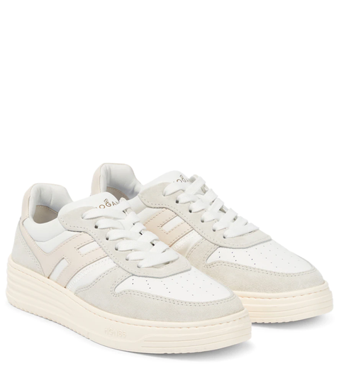 H630 high-top leather sneakers