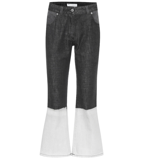 High-rise flared jeans
