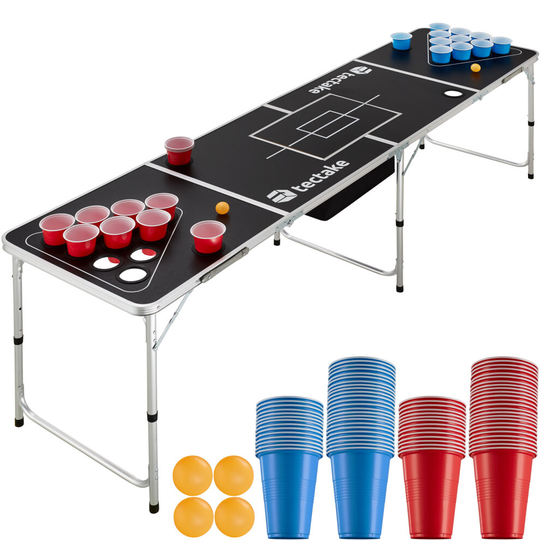 tectake Cancun Beer Pong Table - black