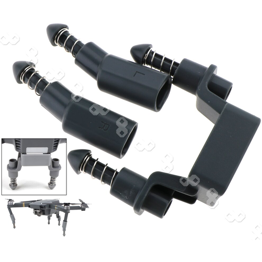 For DJI Mavic Pro Drone Upgraded Shockproof Landing Gear Leg Extensions Grey