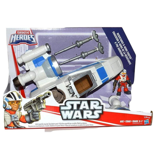 Disney Playskool Heroes Toy - Star Wars Galactic Heroes - Poe's X-Wing Fighter with Figure