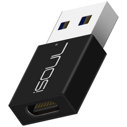 USB C to USB Adapter 1 Pack, iSOUL USB-C Female to USB 3.0 Male Adapter USB OTG adapter for Charging Connector