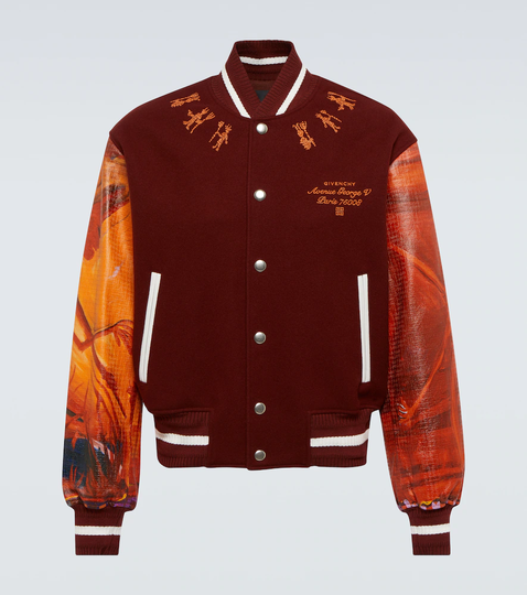 Wool-blend varsity jacket