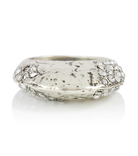 Bumpy embellished ring