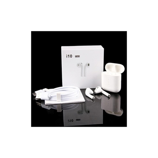 I10 TWS WIRELESS HEADPHONE WITH WIRELESS CHARGING 5.0 BLUETOOTH HEADPHONE