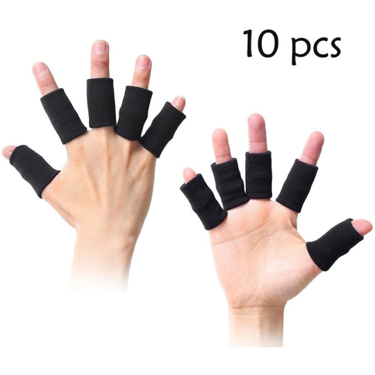10PCS Stretchy Finger Protector Sleeves Arthritis Support Set Sports Aid