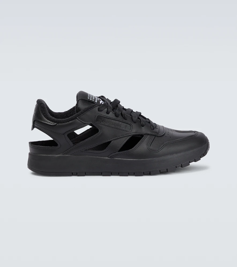 x Reebok cutout leather sneakers