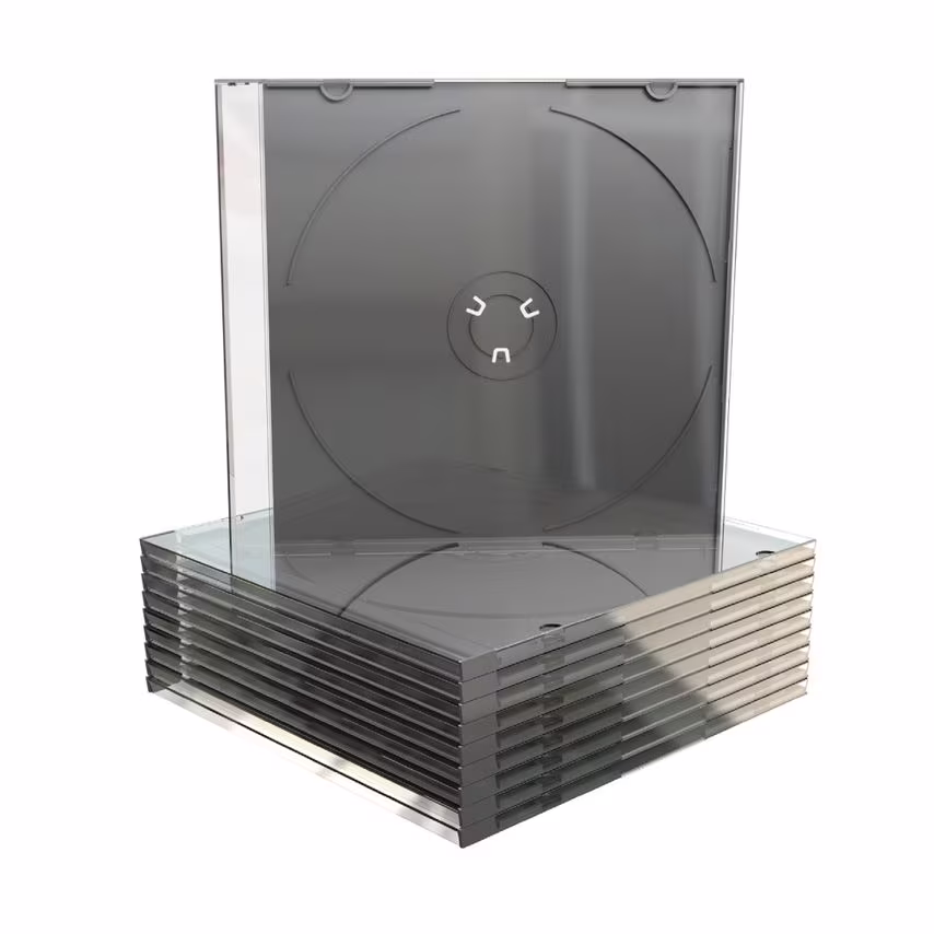 Slim CD Jewel Case Clear, Pack of 50