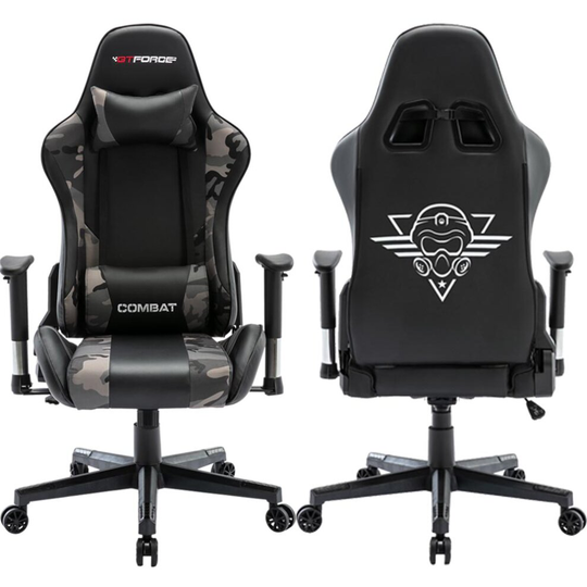 GTFORCE COMBAT MISSION 1 GAMING OFFICE DESK CAMOUFLAGE RECLINING CHAIR