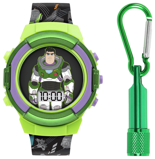 Buzz Light Year Digital Grey Silicon strap Watch Torch Set