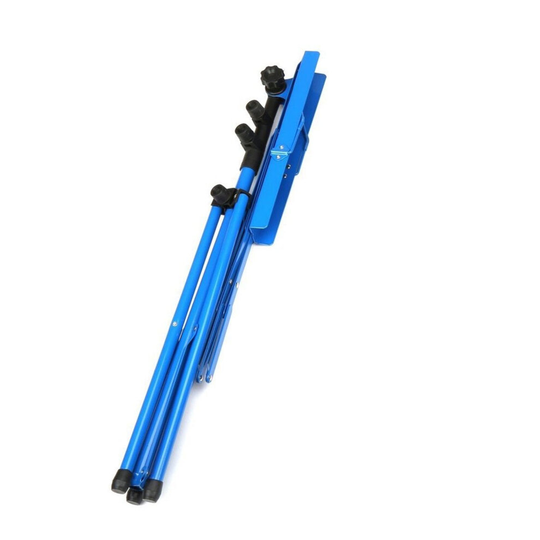 (Blue ) Foldable Music Stand Holder Base Tripod Sheet
