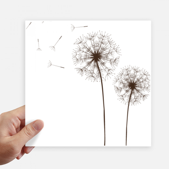 Flower Plant Dandelion Seed Sticker Tags Wall Picture Laptop Decal Self adhesive