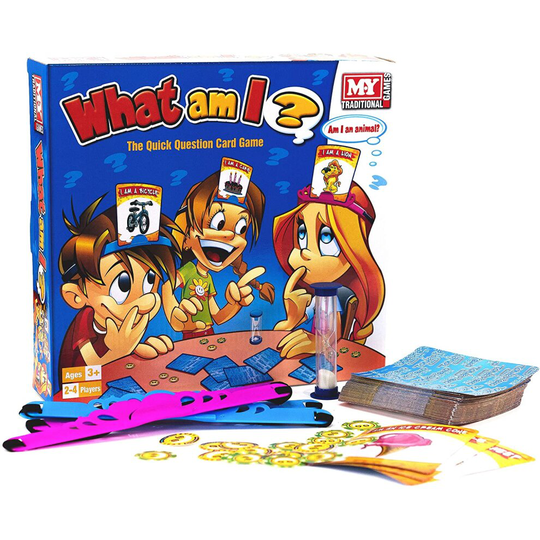 M.y What Am I Family Card Game Children Quick Question Card Suitable Adults Kids