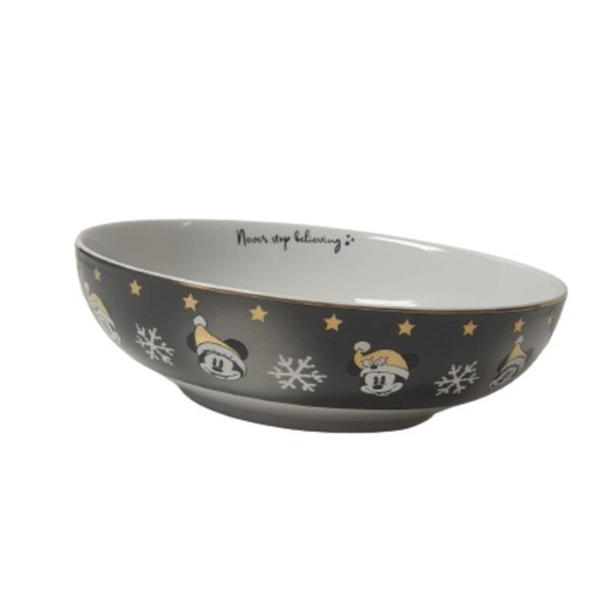 Mickey Mouse Christmas Special Bowl Disney Ceramic Pasta Feeding Bowls