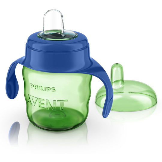Philips Avent Easy Sip Spout Cup with Handle (200 ml, Blue)