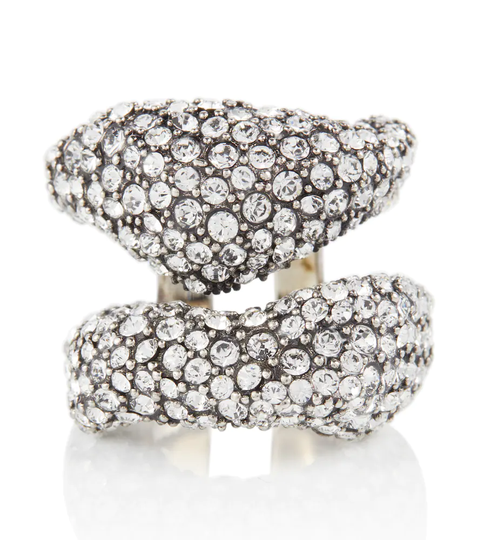 Crystal-embellished ring