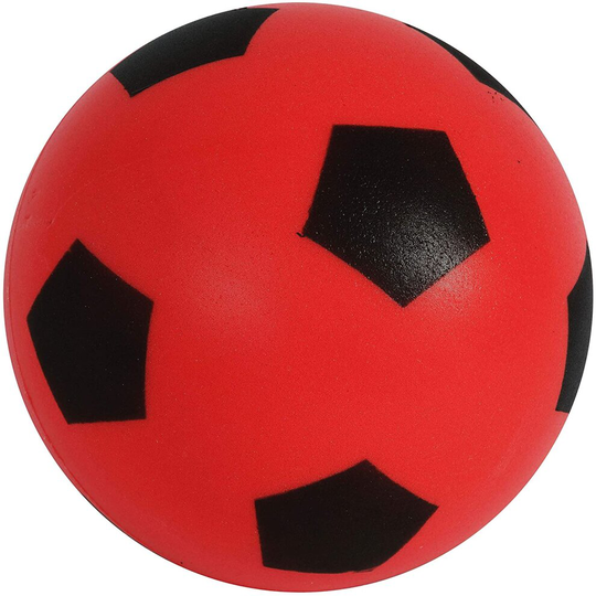 HTI Toys & Games Fun Sport Size 5 Red Football | Indoor/Outdoor Soft Sponge Foam Soccer Ball Great Fun For Adults And Kids Boys & Girls