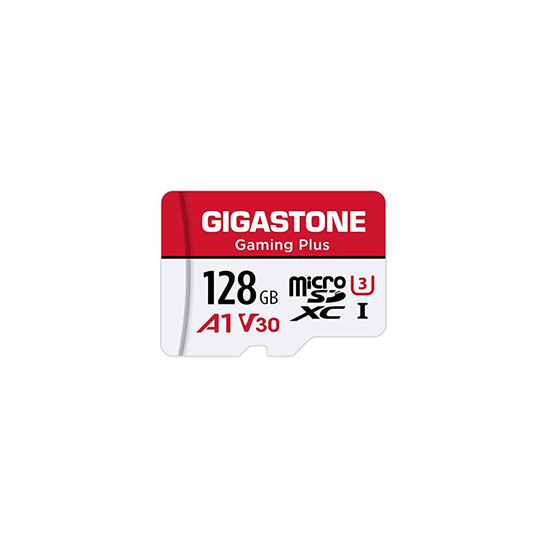 [Gigastone] 128GB Micro SD Card, Gaming Plus, MicroSDXC Memory Card for Nintendo-Switch, Wyze, GoPro, Dash Cam, Security Camera, 4K Video Recording, U