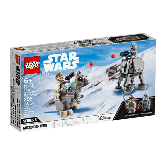 LEGO 75298 Star Wars AT-AT vs. Tauntaun Microfighters Building Set with Luke Skywalker and AT-AT Driver Minifigures