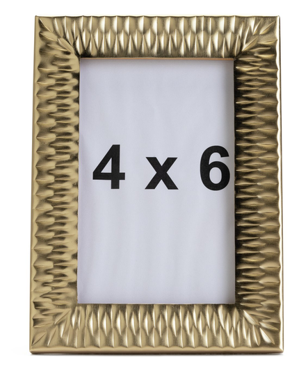 Habitat Metal Hammered Photo Frame - Gold