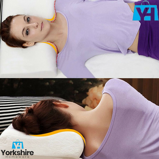 Head Neck Back Support Contour Bed Memory Foam Soft Pillow Orthopedic Cushion