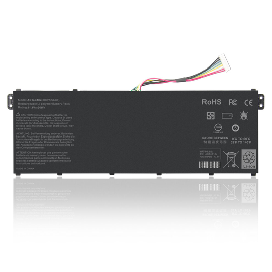 FUTUREBATT Laptop Battery for Acer Aspire ES1-512 ES1-533 ES1-571 ES1-111 AC14B18J 3ICP5/57/80 11.4V 36Wh