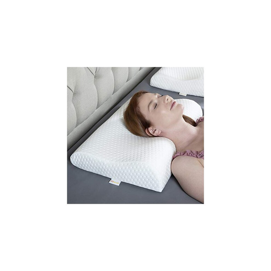 KIZZEN Memory Foam Pillow. Cervical Pillow For Neck Pain. Anti Snoring Medium Firm Orthopedic Pillow With Washable Cover. 54x37 cm 8-10 cm height.