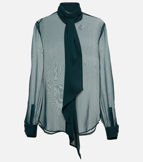 Silk chiffon blouse