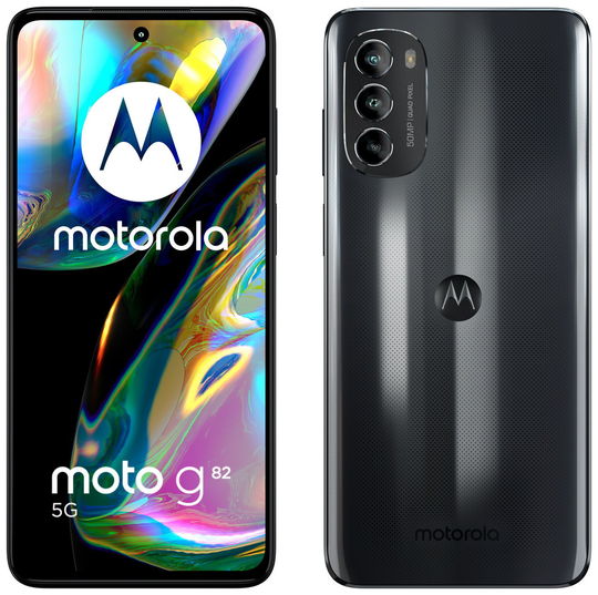 SIM Free Motorola G82 5G 128GB Mobile Phone - Meteorite Grey