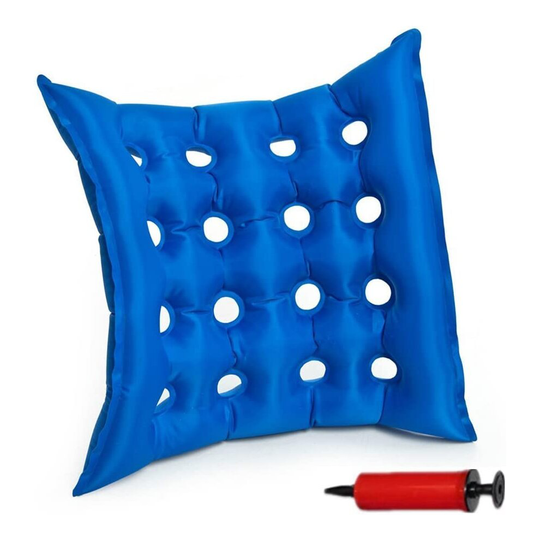 Inflatable Seat Cushion Pad Breathable Ergonomic Cushion with Air Pump