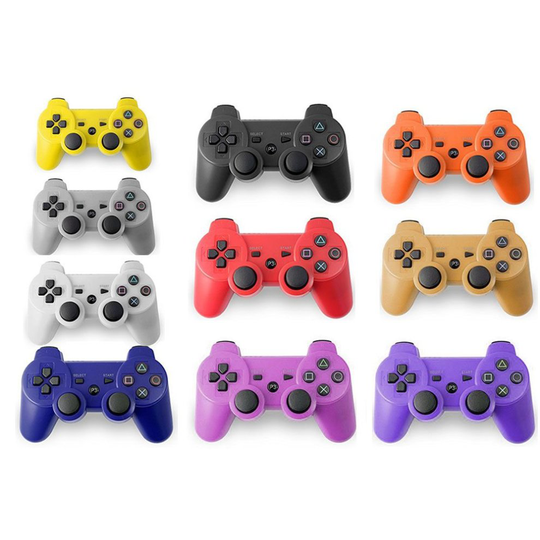 (Red) Wireless Gamepad Bluetooth PS3 Controller Games Joystick for Sony PlayStation 3