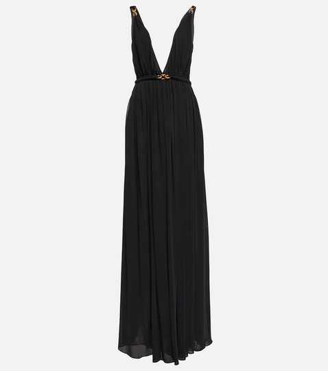 V-neck gown