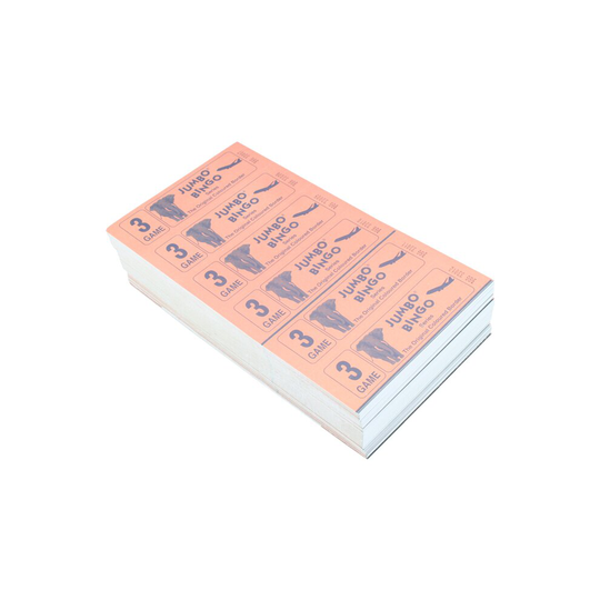 Jumbo Bingo Ticket Booklets, 6 to View, 3 Game by Jumbo