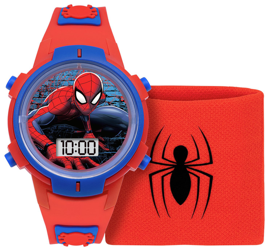 Spiderman Digital Watch Sweatband Set