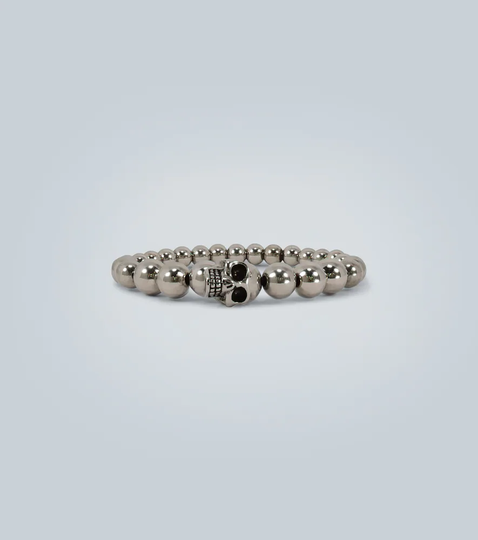 Skull multi-beaded bracelet