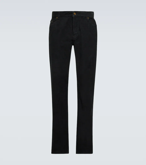Cotton corduroy skinny pants