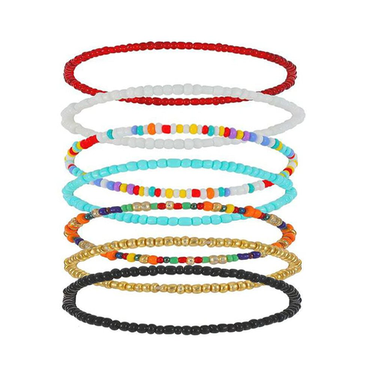 7 Pcs Boho Anklets Bracelet