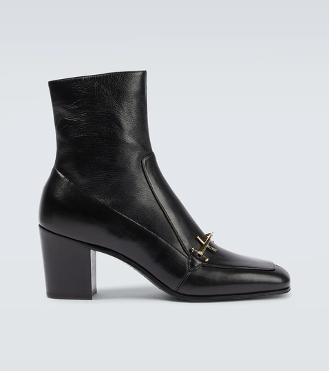 Beau leather ankle boots