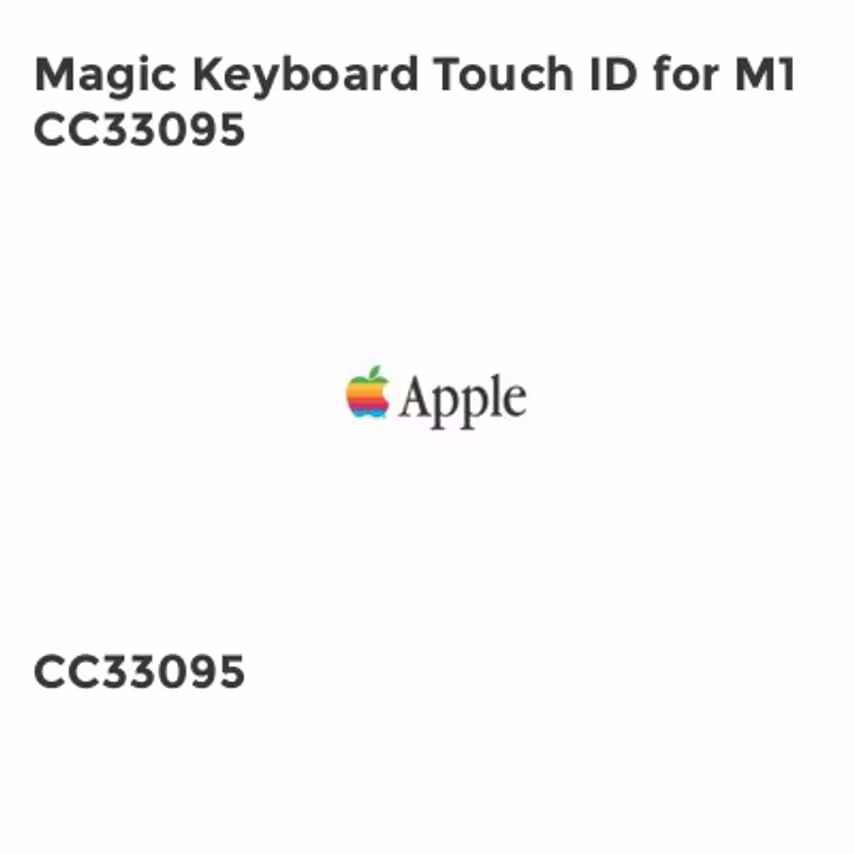 Apple Magic Keyboard Touch ID for M1 CC33095