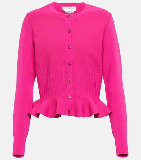 Peplum cardigan