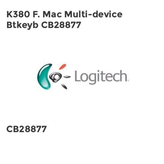 Logitech K380 F. Mac Multi-device Btkeyb CB28877- you get 4