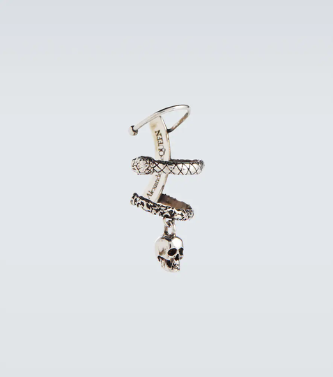 Skull and Snake earring