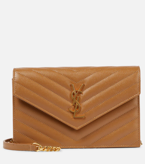 Envelope leather clutch