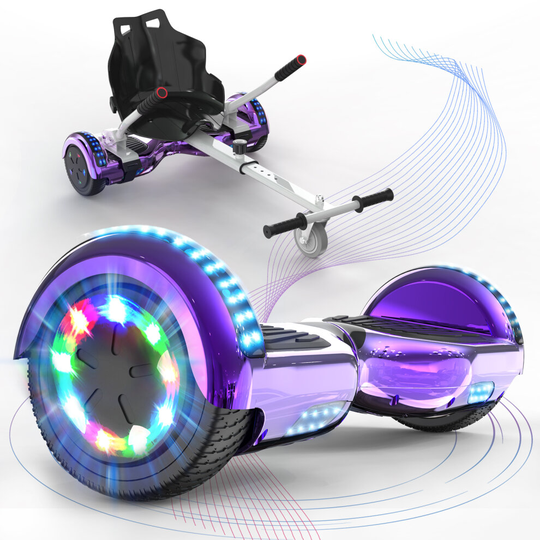 Hoverboard with Kart and Bluetooth Speakers