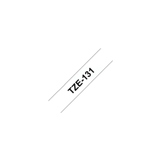 Brother TZE-131 12MM P-touch Tape Black/Clear